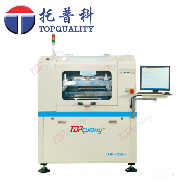 topquality CC-400高精度、高剛性一體化框架式機(jī)身結(jié)構(gòu)全自動(dòng)錫膏印刷機(jī)